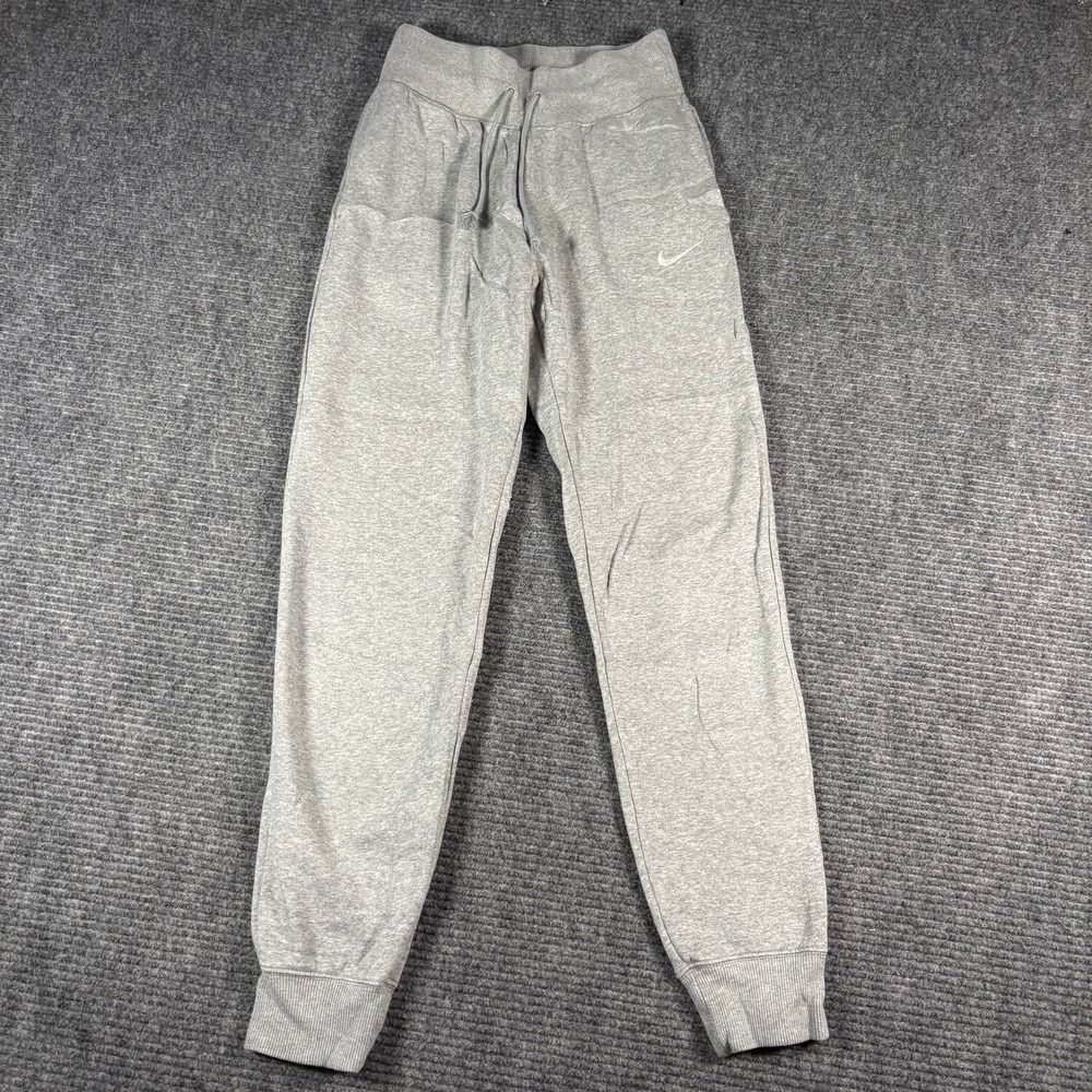 Nike Sweatpants Womens XS Gray Excellent High Rise Tapered Joggers Logo